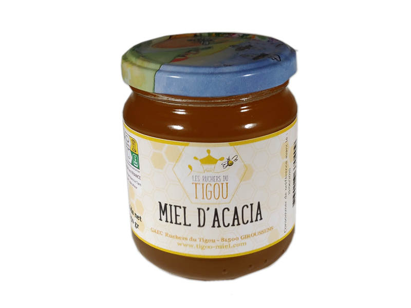 Miel d'Acacia 250gr, Pot de miel